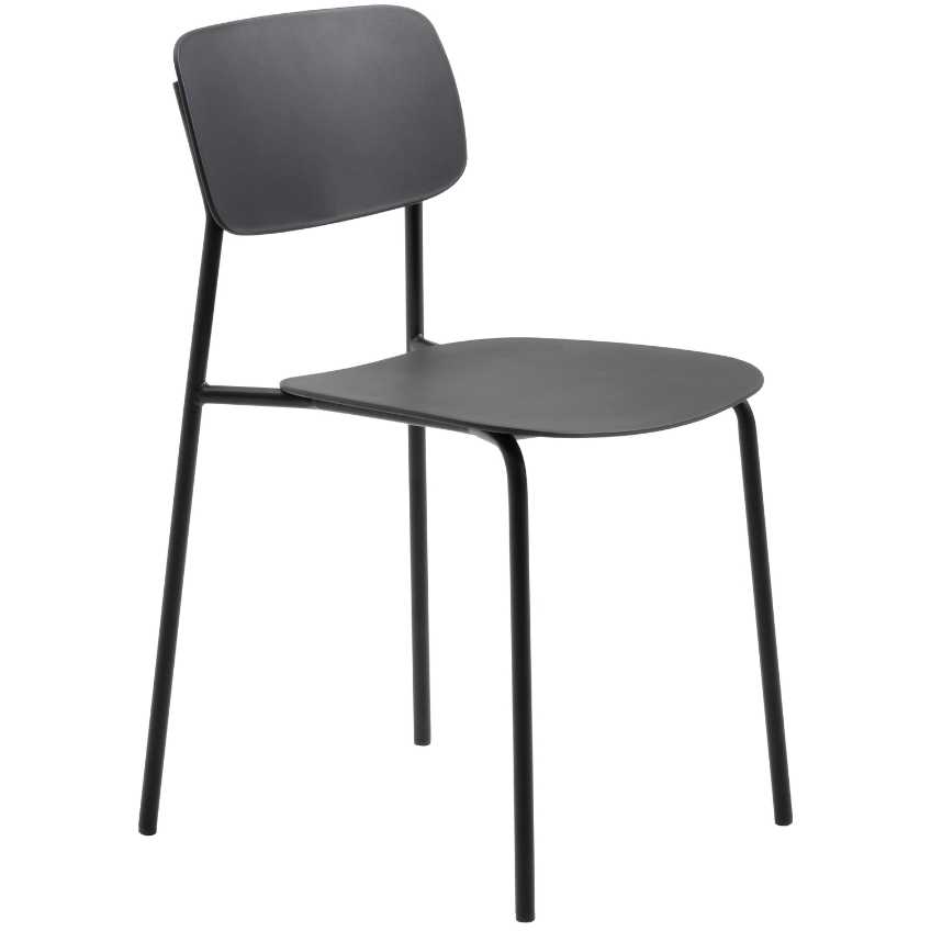 Černá kovová jídelní židle Unique Furniture Kirkland