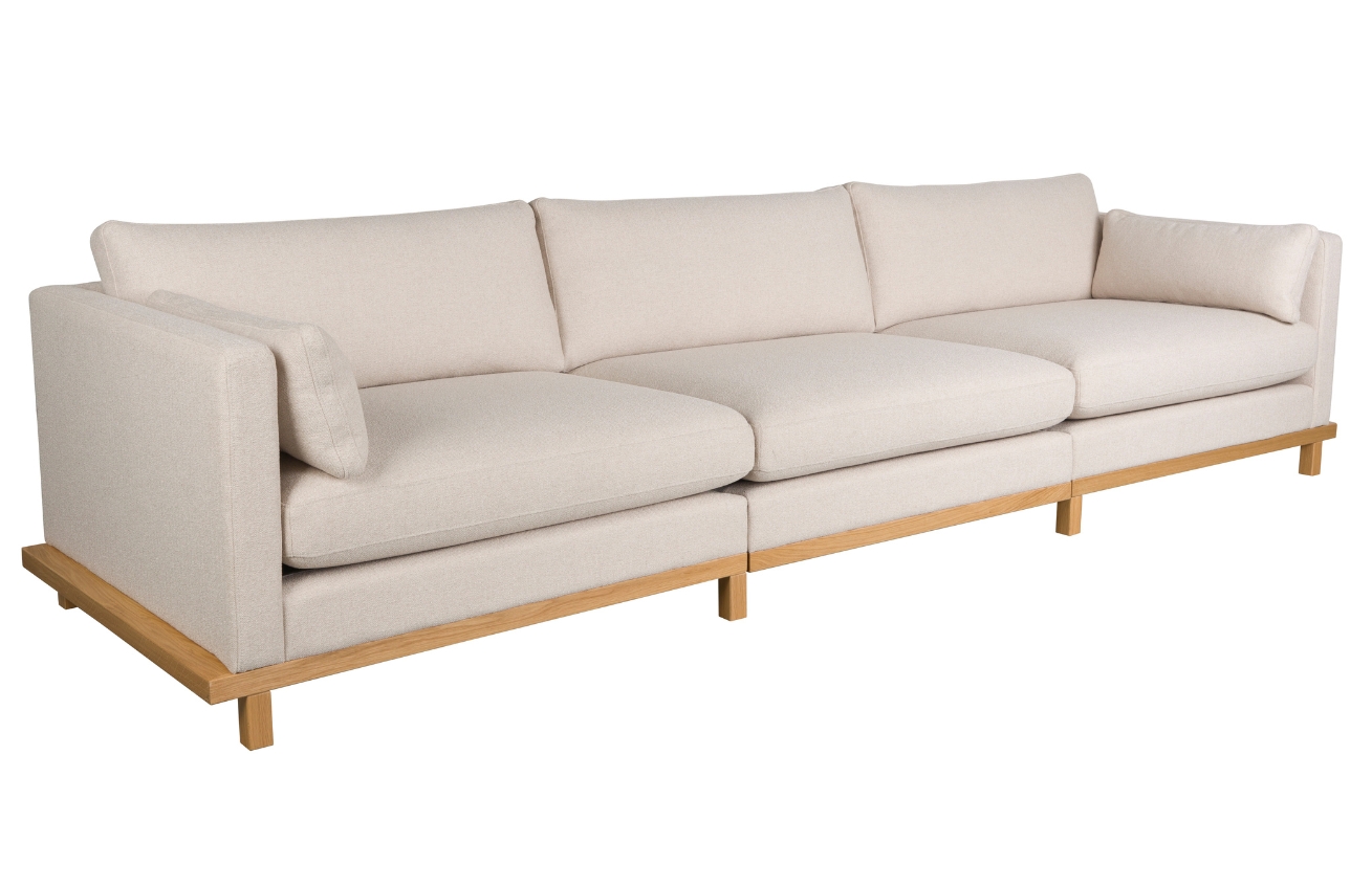 Béžová čalouněná pohovka ZUIVER BLOSSOM 335 cm