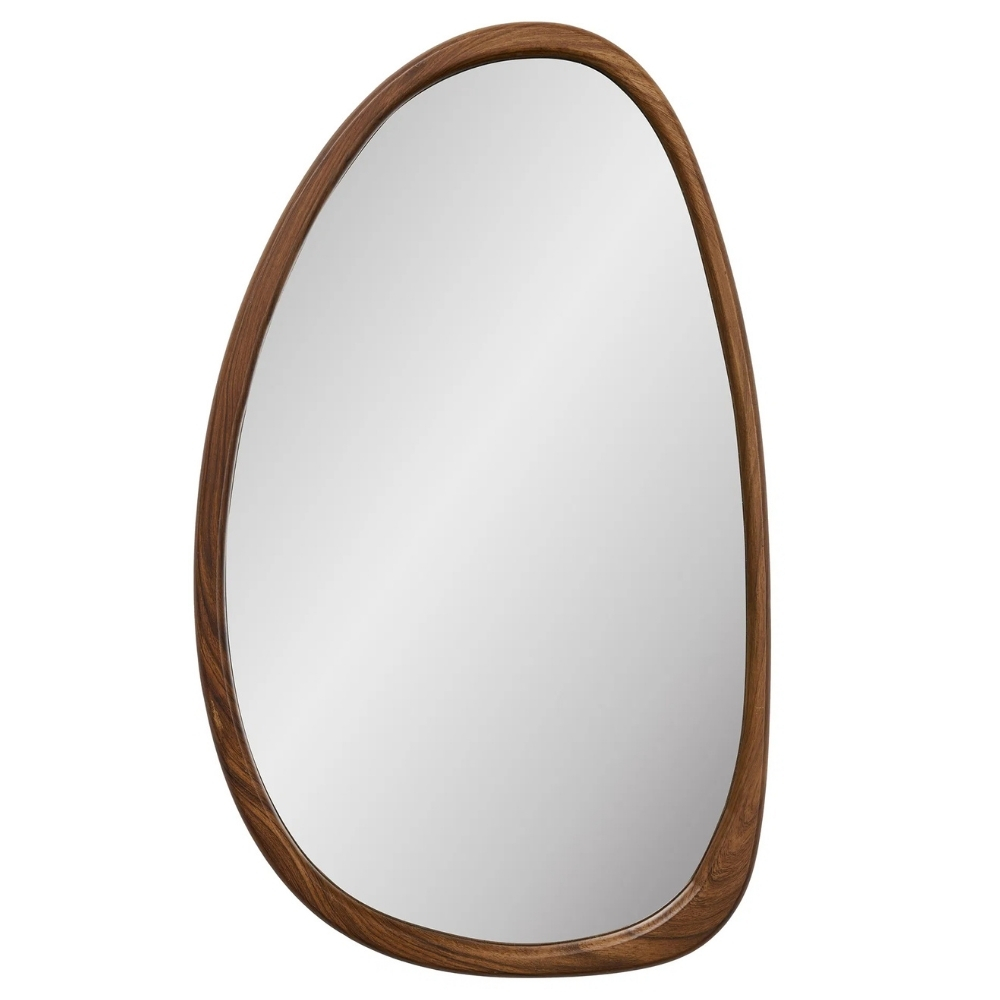 Nordic Living Hnědé závěsné zrcadlo Luxor 64